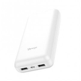 Power Bank Vorago PB-550 20000 mAh 2 Puertos 1A-2.1A Color Blanco