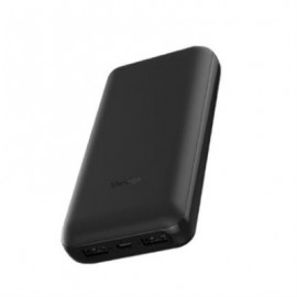 Power Bank Vorago PB-550 20000 mAh 2 Puertos 1A-2.1A Color Negro