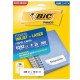 ETIQUETAS BIC CARTA INKJET LASER 33.9 X 101.6 BLANCAS PQ C/2