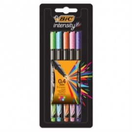 Rotulador BIC Intensity Clásico Fino Colores Surtidos C/5 Pzas