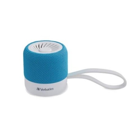 Mini Altavoz Verbatim Inalámbrico Bluetooth Color Verde Azulado