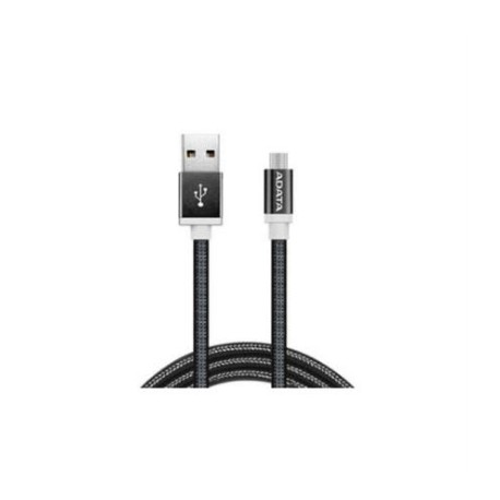 CABLE ADATA TEJIDO USB-V8 100CM COLOR NEGRO