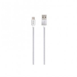 Cable Grixx Lightning A USB A 20cm Blanco Carga y Sincronización con Licencia Apple