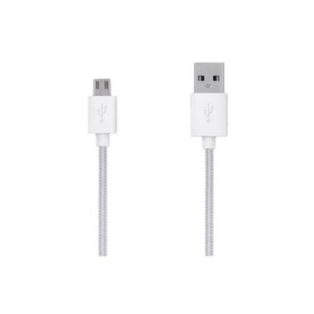 Cable Grixx Micro USB Nylon 3m Color Blanco