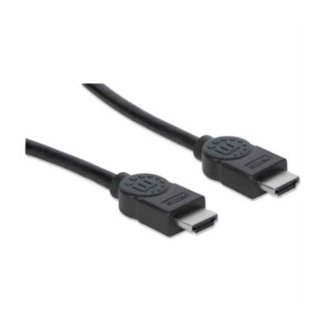 Cable Manhattan Alta Velocidad Canal Ethernet HDMI M-M 15m Color Negro