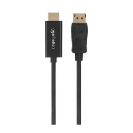 Cable Manhattan DisplayPort/HDMI M-M 1080p1.8m Color Negro