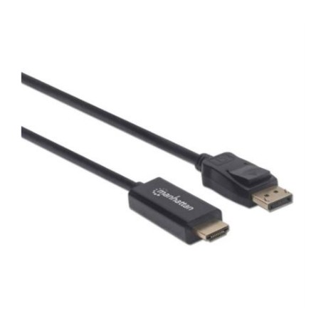 Cable Manhattan DisplayPort/HDMI-M 4K 1m Color Negro