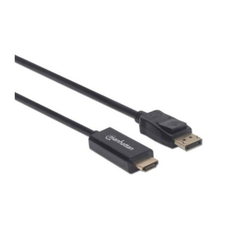 Cable Manhattan Displayport-M a HDMI-M 4K 1.8m Color Negro