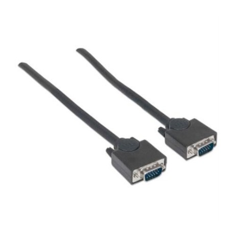 Cable Manhattan HD15 M-M para Monitor SVGA 3m Color Negro