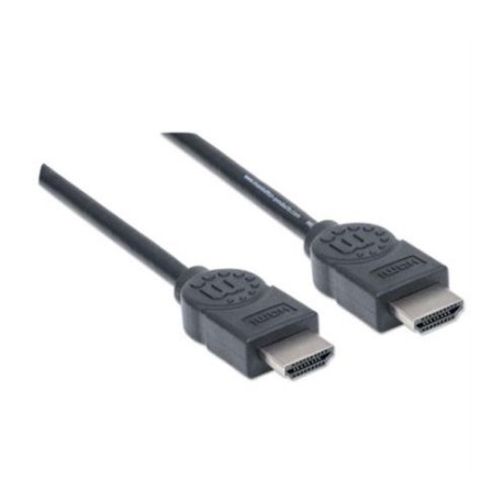 Cable Manhattan HDMI 1.4 M-M Alta Velocidad Canal Ethernet 5m Color Negro