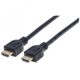 Cable Manhattan HDMI M-M Alta Velocidad con Ethernet 5m Color Negro