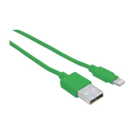 Cable Manhattan Lightning a USB-A 1m Color Verde