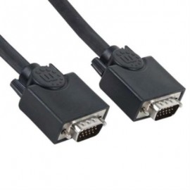 Cable Manhattan SVGA Monitor 8MM HD15M-M 15m Color Negro