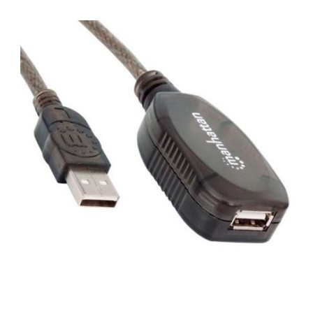 Cable Manhattan USB 2.0 Alta Velocidad Extensión Activa 10m Color Negro