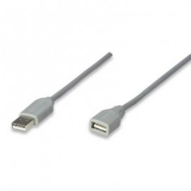 Cable Manhattan USB A-A Extensión 1.8m Color Gris