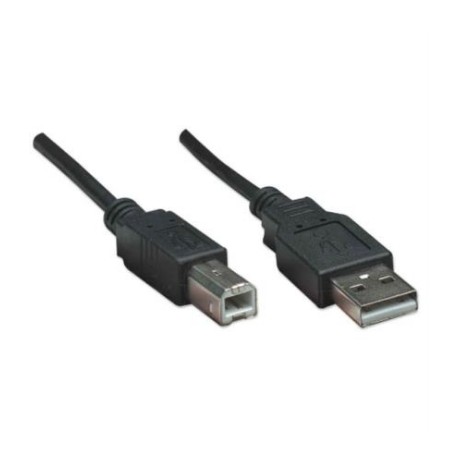 Cable Manhattan USB-B 2.0 Alta Velocidad 0.5m Color Negro