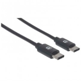 Cable Manhattan USB-C 2.0 Alta Velocidad 1m Color Negro