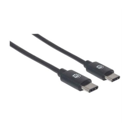 Cable Manhattan USB-C 2.0 Alta Velocidad 2m Color Negro