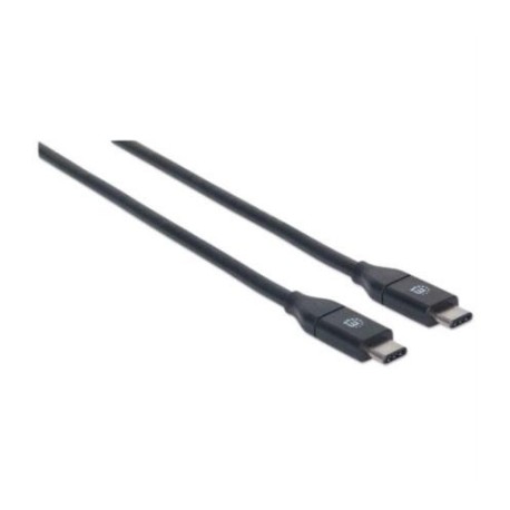 Cable Manhattan USB-C 3.2 Súper Velocidad 1m Color Negro