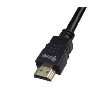 Cable Stylos Tech HDMI Punta Chapa Oro 10m Color Negro