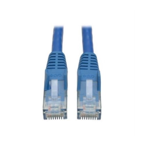 Cable Tripp Lite Patch Moldeado Snagless Cat6 Gigabit RJ45 M-M 61cm Color Azul