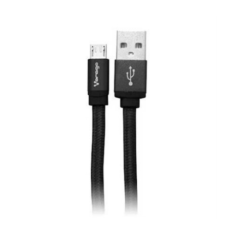 CABLE VORAGO USB CAB-113 NEGRO USB 2 A MICRO USB 1METROS BOL