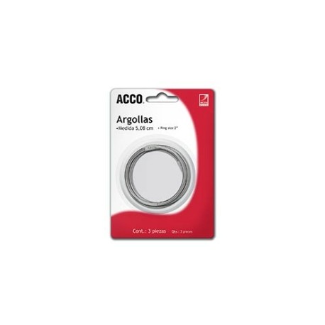 ARGOLLAS ACCO 2" BLISTER C/3