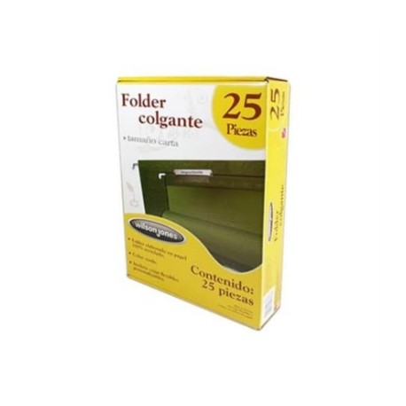FOLDER COLGANTE ACCO CARTA VERDE TRAD. CAJA C/25 PZS