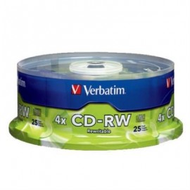 DISCO COMPACTO VERBATIM RW 80MIN 700MB C/25