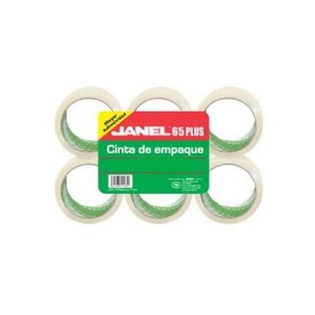 CINTA JANEL EMPAQUE TRANSP .048X50MTS PAQ C/6