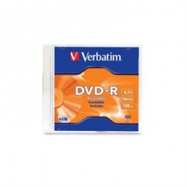 DVD-R VERBATIM 4.7GB 16X SINGLE SLIM CASE