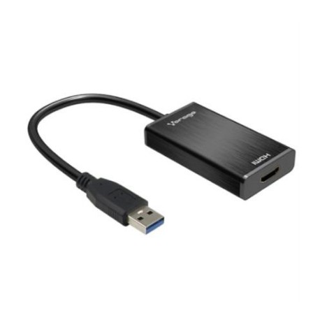 Adaptador Vorago ADP-204 USB 3.0 A HDMI Salida Aduio 3.5mm Color Negro