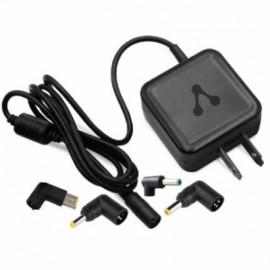 Adaptador Vorago AU-405 Universal 65W 4 Conectores Color Negro