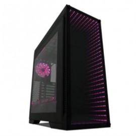 Gabinete Vorago Game Factor CSG601 ATX Optical Cristal USB Iluminación LED RGB