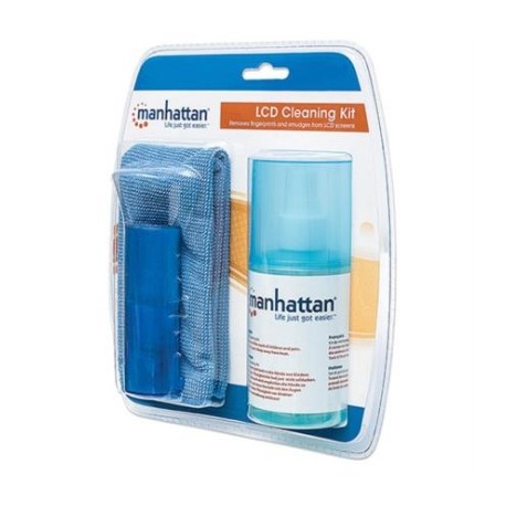 Kit Limpieza Manhattan para LCD Solución 200ml Paño y Brocha