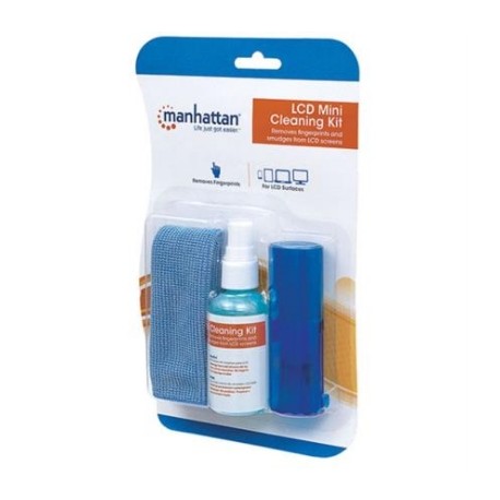 Kit Limpieza Manhattan para LCD Solución 60ml Paño y Brocha