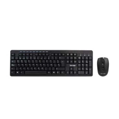 Kit Teclado y Mouse Vorago KM-304 Inalámbrico Multimedia USB Color Negro